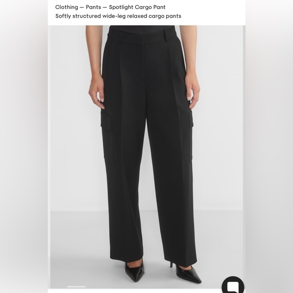 Aritzia Babaton black spotlight cargo pants - Picture 2 of 6